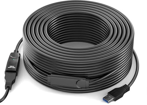Cable extensor USB 3.0 flexible con amplificadores de señales, conectores USB 3.0 macho a hembra, construcción antiinterferencias