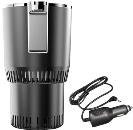 Bouilloire électrique portable 12 V pour voiture, petite bouilloire électrique de voyage, chauffe-café et refroidissement, mini tasse à café électrique pour trajets en ville, eau, boissons