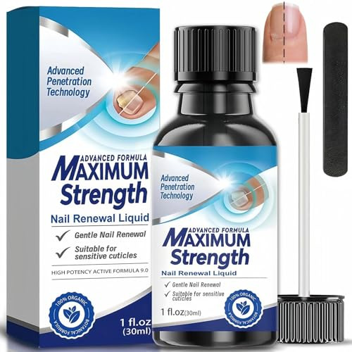 Anti Fungal Nail Treatment - Nail Fungus Treatment for Toenails & Fingernails - Extra Strong Antifungal Solution, Eliminates & Repairs Damaged, Broken Nails, Renew & Strengthen Nails, 30ML