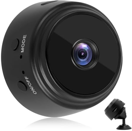 Mini Hidden Spy Camera Wireless Full HD 1080P with Audio, Motion Detection, Infrared Night Vision, 150° Wide Angle, Magnetic Mount, Baby Monitor, Indoor/Outdoor Security Camera for Home Surveillance
