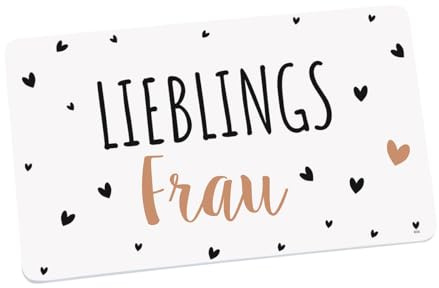 Frühstücksbrettchen Lieblingsfrau | GEDA Labels | Brett | Frühstück | Brotbrett | Muttertag, Weiß