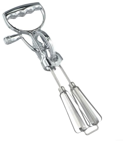 Manual for Egg Beater with Stainless Steel + ABS Construction Rotary Hand Crank Whisk for Home Kitchen Restaurant Bakery Use