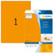 HERMA 5149 Farbige Etiketten neon orange, 640 Blatt, 210 x 297 mm, 1 pro A4 Bogen, 640 Stück, selbstklebend, bedruckbar, matt, blanko Papier Neon-Etiketten Farbaufkleber