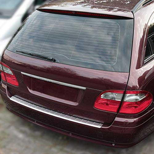Ladekantenschutz Edelstahl MATT kompatibel für MERCEDES E-KLASSE S211 CLASSIC | 2002-2009 | premium Qualität von RECAMBO