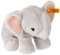 Steiff Kuscheltier Benny Elefant, Süßes Stofftier mit Kunststoffaugen, Kinder, Jungen & Mädchen, Plüschtier 20 cm, Klein, Hellgrau, 084096
