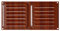 Brinox B70230Z - Rejilla de ventilación (10 x 20 cm) color madera oscura