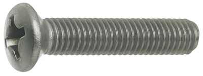 HOPPE 631155 Beschlagsbefestigungsschrauben, M 5 x 70, Linsenkopf, Messing vernickelt schwarz,