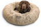 Best Friends by Sheri The Original Calming Donut - Beruhigendes Haustierbett - maschinenwaschbarer Reißverschluss-Bezug - Taupe - 91 x 91 cm - L
