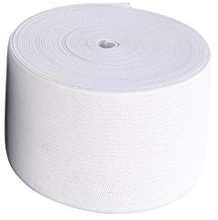 Cutefly 1 M Gummiband 60 mm breit in Schwarz oder Weis (Weis)