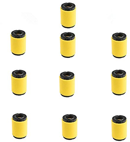 HUAWELL 10 pezzi 591334 filtro aria, ricambio per Briggs Stratton 796031 594201 cartuccia filtro aria OEM, filtro dell'aria per tosaerba, più pre-filtro in schiuma