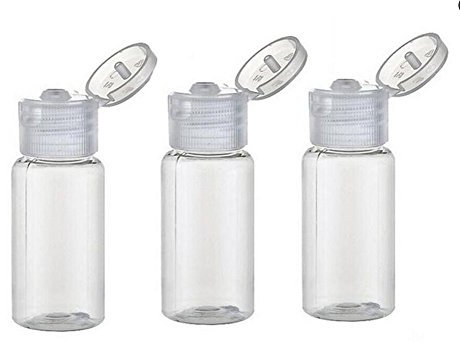 12 pcs 15 ml/14,2 gram sans BPA vide clair Bouteille en plastique avec clair Flip Cap Bocal Pot Fiole à nourriture pour l'eau émolliente échantillon Gel douche Maquillage Lotion Émulsion