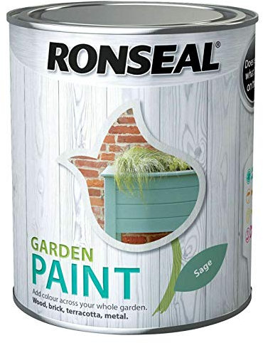 DIY & Tools Rainproof Exterior Outdoor Wood Shed Metal Brick Garden Paint - 2.5 Litre (Sage)