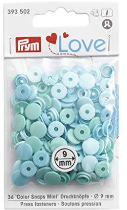 Prym 393.502 Fasteners, Polyoxymethylen: 100%, Mint, Einheitsgröße