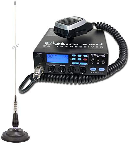 PNI Pacchetto CB Radio Midland Alan 48 Multi Plus B e Antenna ML100 con Base Magnetica