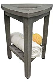 FlexiCorner Duschbank oder Hocker, Teakholz, 38,1 cm breit