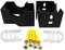 Designer Vertical Column Dual Arm Radiator Brackets (62mm (A) x55mm (B) x35mm (C), Black)