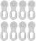 T best 4 Pairs of 12 Speed Chain Links Reusable Steel Bicycle Chain Link Chain Missing Link (Gold)