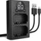 CELLONIC Smart & Fast NP-FZ100 Dual Charger compatible with BC-QZ1 Charging Cable USB Power Supply