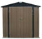 Metal Garden Shed 3X5FT 4X6FT 6X8FT Outdoor Storage Yard Tool Shed Tool Box Lockable (4X6FT)