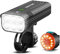 EBUYFIRE Ensemble Lumière Vélo Rechargeable USB, 6* LED Phare de Vélo, 5 Modes d'éclairage Avant et Arrière, 5200mAh IPX5 étanche pour Tous Les vélos (6 LED)