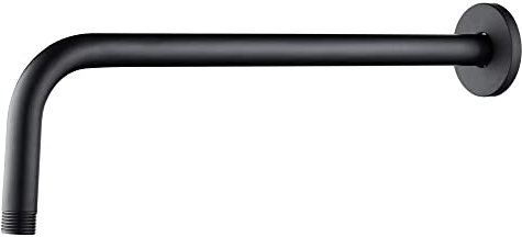 Brausearm Wandarm Duschkopfarm Wandanschluss Rund Matt Schwarz