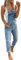 Onsoyours Salopette Donna Jeans retrò in Denim Lunga Regolabile Cinturino Senza Maniche Tute Baggy Pantaloni Dungarees Overall Jumpsuit con Tasche E Azzurro S