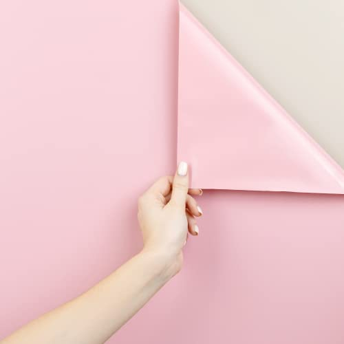 MARAPON® Klebefolie für Möbel in Rosa [30x200 cm] Möbelfolie - Unicolor selbstklebende Folie in Matt für Küche, Wohnzimmer, Kinderzimmer und alle glatten Oberflächen - ohne Weichmacher