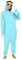 RANSUU Schnabeltier Kostüm Onesie Tier Jumpsuit Damen Herren Pyjama Halloween Schlafanzug Erwachsene Karneval Blue M