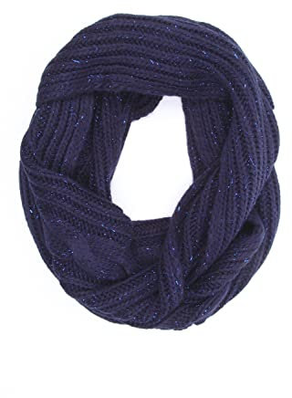 collezione alessandro Loop Schal Softy Made in Italy, mit Glitzergarn 25cm x 160cm