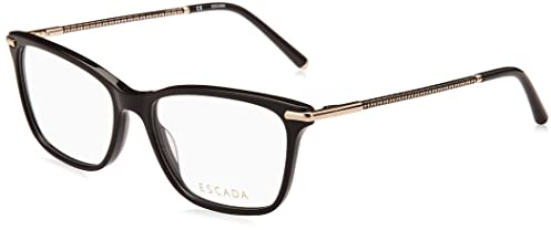 Escada VESD62 Brille, Shiny Black, 54 für Damen, schwarz (Shiny Black), 52