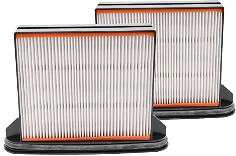 vhbw 2x Staubsaugerfilter kompatibel mit Starmix ISC Batrix L 36-18V, M 36-18V Staubsauger - HEPA-Faltenfilter-Nassfilter Schwarz Grau Weiß
