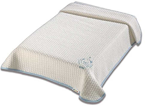 Lanovenanube Bambi M51 Babydecke, Mini-Kinderbett, 80 x 110 cm, Blau