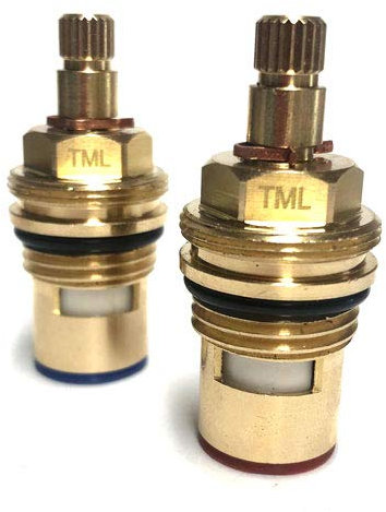 Tap Cartridge Pair Fits Magnet Norrie Oceanus Porritt Piave Kitchen Mixer tap Valve - Without Spline Adaptor