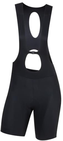 PEARL IZUMI Damen 20,3 cm Expedition Trägerhose, feuchtigkeitsableitend mit reflektierendem Stoff, Schwarz, Klein