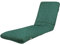 TIENDA EURASIA - Colchoneta para Tumbona de Jardin - Cojin Tumbona Acolchado Relleno de Fibra - Funda de Tela con Cremallera Lavable (180 x 50 cm, Verde Botella)