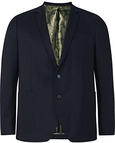 Charles Colby Homme Veste De Costume en Jersey Sir Stanley Bleu Foncé, 2XL (XXL) - 62