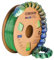 Tri Colors Silk PLA 3D Printer Filament, Rainbow PLA Filament 1.75mm, Dimensional Accuracy +/- 0.02 mm, 1KG Spool, Coextrusion 3D Filament with Shiny Silk Blue-Green-Orange