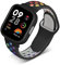 Armband für Xiaomi Redmi Watch 3 Armband Weich Silikon Sportarmband für Xiaomi Redmi Watch 3 Armbänder Regenbogen Perforation Atmungsaktives Sport Band für Xiaomi Redmi Watch 3 Ersatzarmband (H)