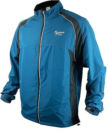 Tyron Veste de course TR 2000 - Pour homme et femme - Coupe-vent et imperméable - Perméable à l'air - Douce et légère - Idéale pour l'automne et l'hiver, Bleu marocain, M