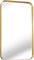 ZENIDA Espejo de pared de 80 x 50 cm espejo con marco de metal dorado, espejo grande, espejo de pared para baño, tocador, salón, dormitorio, decoración de pared