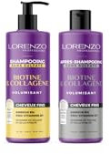 Lorenzo - Pflege-Paket - Shampoo und Conditioner mit Biotin & Kollagen - 2x500 ml