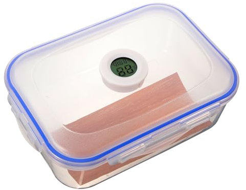 ULTECHNOVO Speicherhalter Kasten Humidor-Aufbewahrungskoffer kleiner Pakethalter Spender Vitrine humidor schrank Aufbewahrungskiste Verpackung Zigarrenschachtel Container Plastik