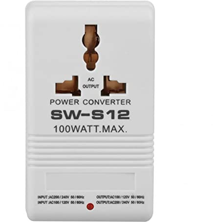 TsoLay SW-S12 100W 110V/120V una 220V/240V Convertidor de Transformador de Voltaje Descendente de Viaje Convertidor de Potencia de Doble Canal
