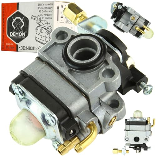 Marpol Vergaser für Demon Motorsense | Lochdurchmesser 9 mm | Gesamthöhe 90 mm | Dicke 30 mm | Montage mit zwei Schrauben Abstand 30 mm | Ersatzteil