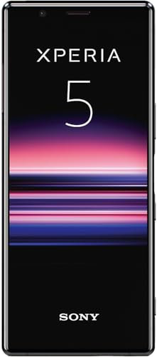 Sony Xperia 5 128 GB Smartphone (15,49 cm (6,1 Zoll) FHD+ HDR OLED 21:9 Display, Triple-Kamera, IP65/IP68, 6 GB RAM, Android 11, Single-SIM) Schwarz (Generalüberholt)