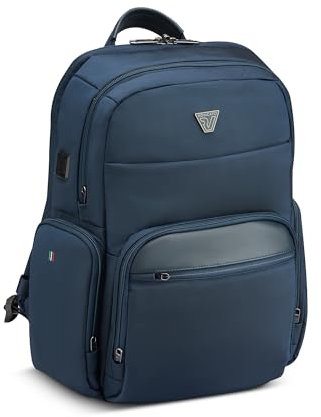 RONCATO CITY 3.0 Zaino Business porta PC 15,6 e con tasca porta Tablet 11, zaino multifunzione con comparti e tasche di diverse dimensioni - Nero