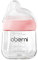 Oberni Baby Bottles with Slow Free Flow Off-Centered Teat for 0+ Months, Anti Colic Newborn Milk Feeding Bottle, 150ml/5oz/Pink/1Pack