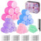 BELICOO 60 Stücke Lockenwickler Set, 5 Größen 60mm 48mm 36mm 25mm 15mm Hair Rollers mit 28 Stücke Edelstahl Clips, Lockenwickler Große für Lange Mittlere Kurz Haar, Mehrfarbig