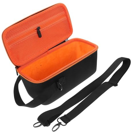 Milisten Speaker Storage Box Eva Portable Speaker Carry Case Shoulder Strap Robust Protection Easy to Carry Organizer Travel Case