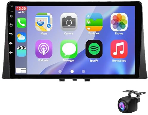 Keoaiob Autoradio Für Ci-troen Berlingo/Pe-ugeot Partner Rifter 2018-2020 10 Zoll 2 DIN Radio Mit Touchscreen Android 13 Mit Carplay AHD Rückfahrkamera Auto GPS Navigator(Size:M150S)